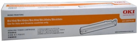 OKI B410 43979103 Black Genuine Toner Cartridge 3,500 Prints
