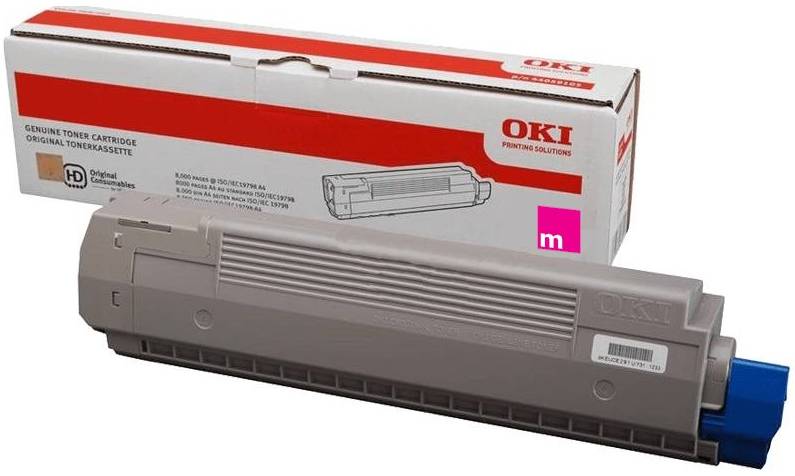 Genuine OKI C810 Magenta Toner Cartridge 44059134 8,000 Print
