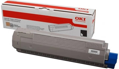 Genuine OKI C810 Black Toner Cartridge 44059136 8,000 Prints