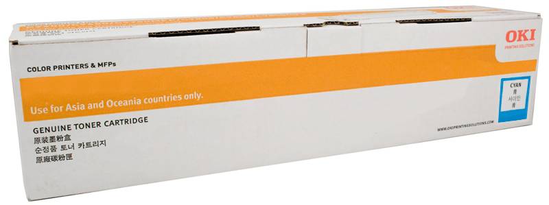 Genuine OKI C110 44250707 Cyan Toner Cartridge 2,500 Print