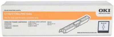 Genuine OKI C110 44250708 Black Toner Cartridge 2,500 Prints