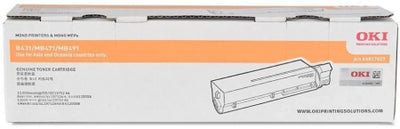 Genuine OKI B431 44917603 Black Toner Cartridge 12,000 Prints