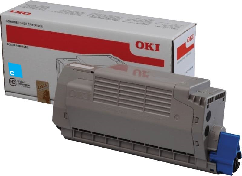 Genuine OKI MC770 45396207 Cyan Toner Cartridge 11,500 Print