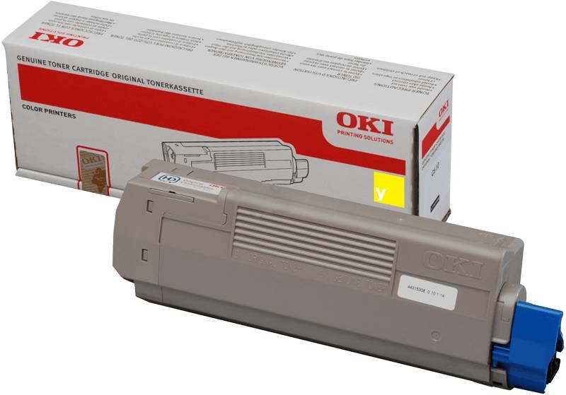 Genuine OKI MC573DN / C532DN Yellow Toner Cartridge 46490609 6,000 Print