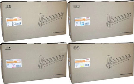 Genuine 4 Pack OKI C810 Imaging Drum Units 44064033-44064036 [1C,1M,1Y,1BK]