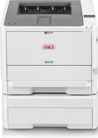 OKI B512DNTW Wireless A4 Mono Laser Printer With Extra Paper Tray