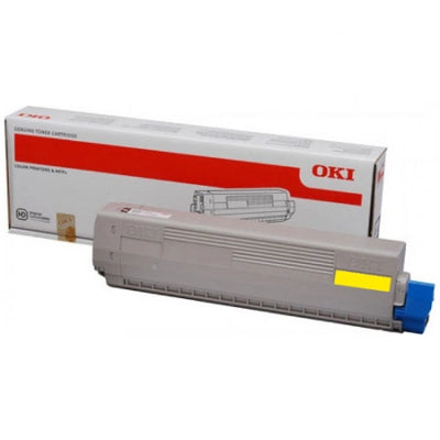 Genuine OKI C831 44844525 Yellow Toner Cartridge 10,000 Prints