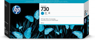 Genuine HP 730 P2V68A DesignJet Cyan Ink Cartridge 300mL