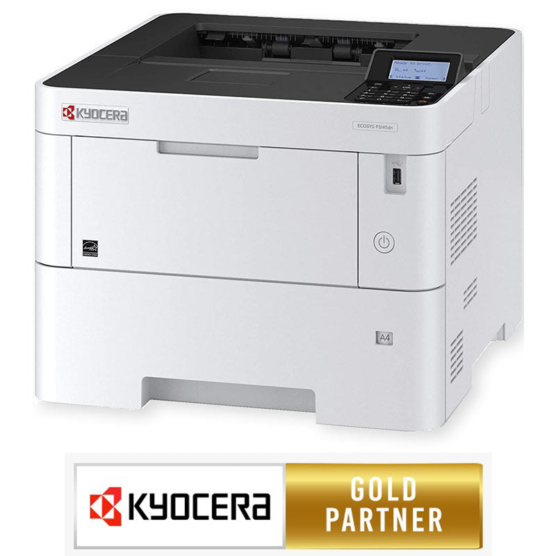 Kyocera ECOSYS P3145DN Mono Laser Printer - Duplex - Network - NEW FREE upgrade to PA4500X 2 YRS Warranty