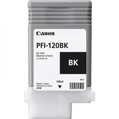 Genuine Canon PFI-120BK Black Ink Cartridge - 130ML