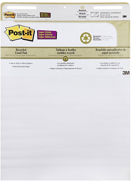Post-It Easel Pads Recycled 635 x 762mm - Box of 2