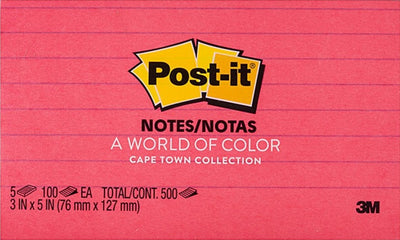 Post-It Notes Cape Town 76 x 127mm 5-Pack