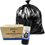 Carton of 250 72L Flat Seal Extra Heavy Duty Black Bin Liners - Restaurant Grade 32 micron (Super Strength)