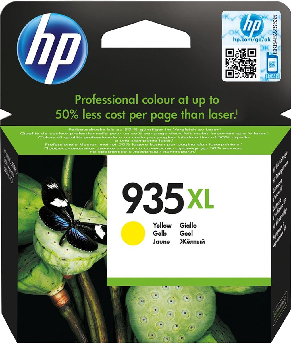 Genuine HP 935XL C2P26AA Yellow Ink Cartridge 825 Print