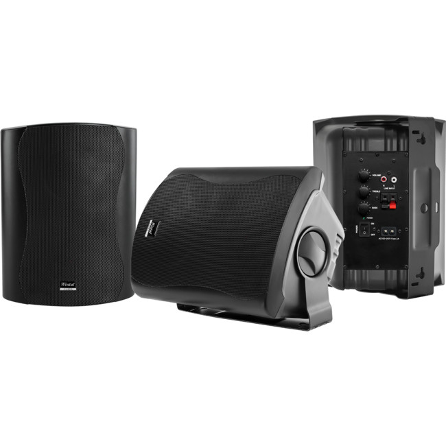 CLASS6AW  BLACK  PAIR  2-WAY  60W CLASS D AMP  IN & OUTDOOR ACTIVE SPEAKERS WITH STANDBY