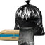 Carton of 200 80L Gusseted Seal Black Bin Liners - Restaurant Grade 31 micron (Super Strength)