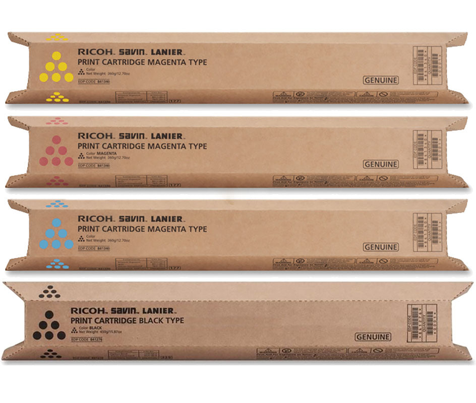 Genuine 4-Pack MPC4000 CMYK Toner Cartridge 841164/841171/841170/841169
