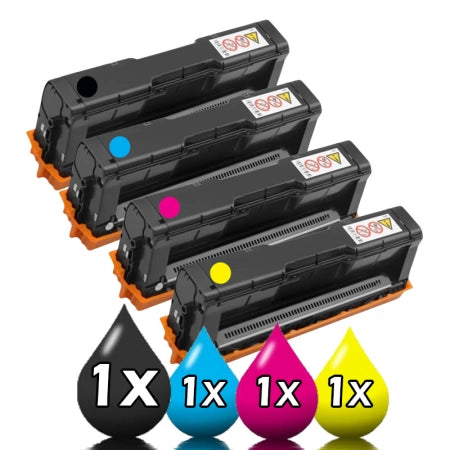 4 Pack Ricoh SPC250DN / SPC250SF (407547-407550) Compatible Toner Combo [BK, 1C, 1M, 1Y]