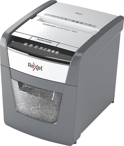 Rexel Optimum Autofeed Shredder 50X Cross Cut 2020050XAU