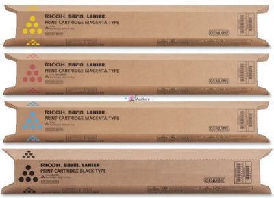 Genuine 4-Pack Ricoh Toner 841436-841439 [1BK,1C,1Y,1] C2800/C3300/C3001/C3501