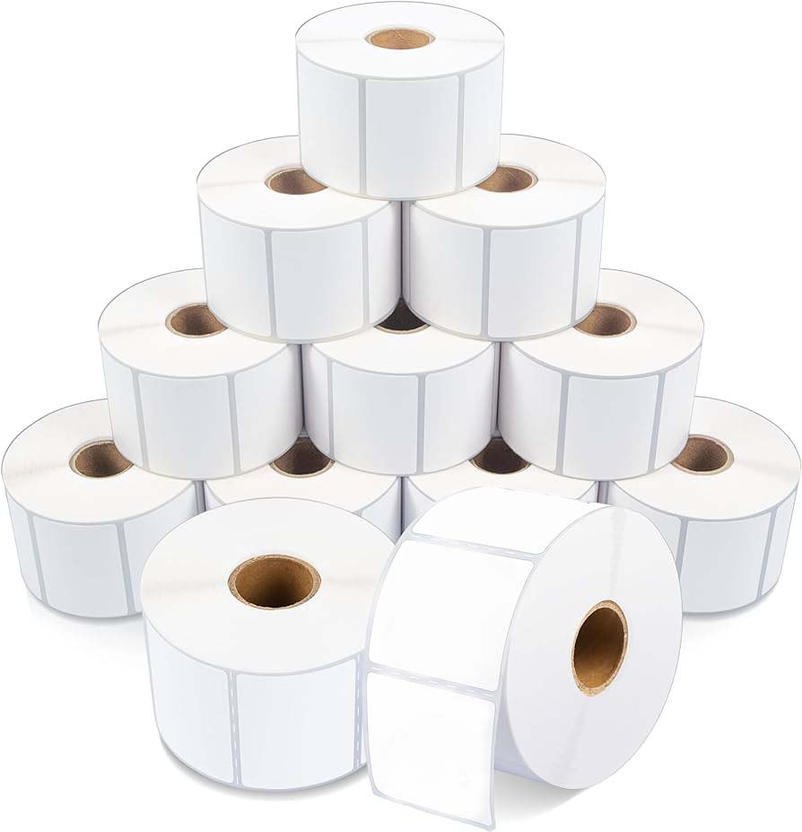 100mm x 101.6mm Direct Thermal Labels - 400/Roll - 40mm Core - Suitable Sato