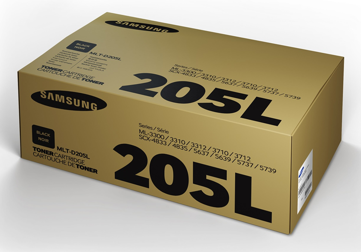 Genuine Samsung ML3310 ML3710 SCX4833 SCX5637 MLTD205L Black Toner Cartridge 5,000 Print