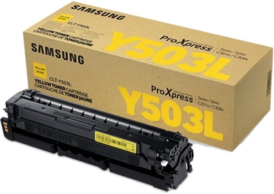 Genuine Samsung CLT-Y503L Yellow Toner Cartridge 5,000 Print