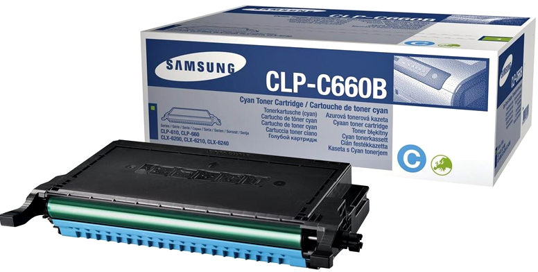 Samsung CLP610ND CLP660ND CLX6210FX CLX6240FX CLPC660B Cyan Genuine Toner Cartridge 5,000 Print