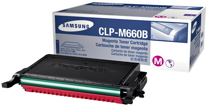 Genuine Samsung CLP610ND CLP610ND CLP610ND CLX6240FX CLPM660B Magenta Toner Cartridge 5,000 Print