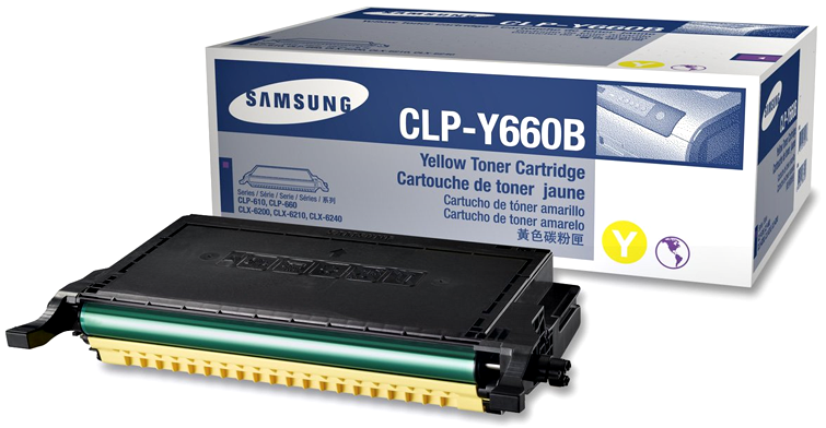 Samsung CLP610ND CLP660ND CLX6210FX CLX6240FX CLPY660B Yellow Genuine Toner Cartridge 5,000 Print