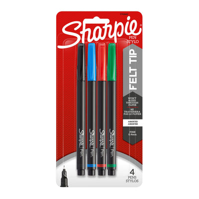 Sharpie Mrk FP Bus Ast Pk4 Bx6