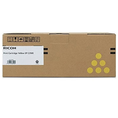 Genuine Ricoh SPC250 407550 Yellow Toner Cartridge 1,600 Page