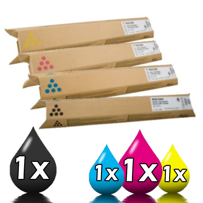 4 Pack Ricoh SPC435DN 821251-821254 Toner Cartridge [1BK+1C+1M+1Y]