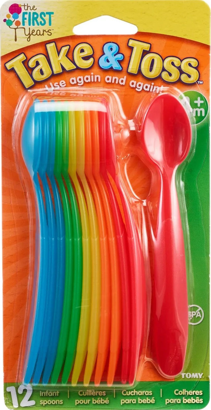 Take & Toss Infant Spoons Pack of 12 (Assorted) 4m+