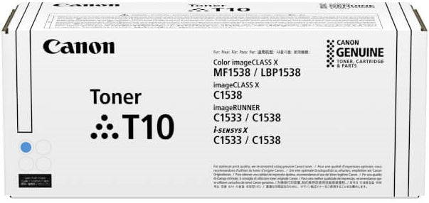 Genuine Canon T10C 4565C001AA Cyan High Capacity Toner Cartridge 10K Print
