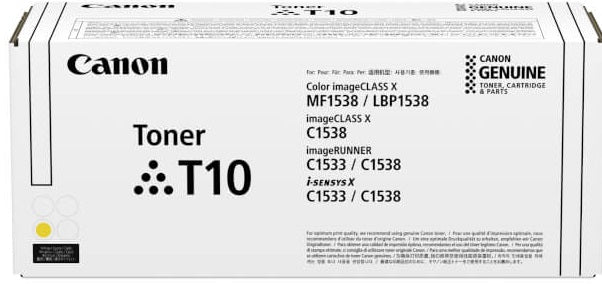 Genuine Canon T10Y 4563C001AA Yellow High Capacity Toner Cartridge 10K Print