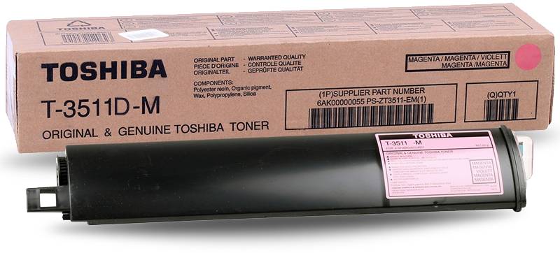 Toshiba 281C 283C 351C 353C 381C 451C 453C 481C T4511 T3511DM Magenta Genuine Toner Cartridge 10,000 Print