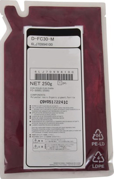 Toshiba D-FC30-M Magenta Compatible Developer Powder 6LJ70994100, 6LJ70384100, DFC30