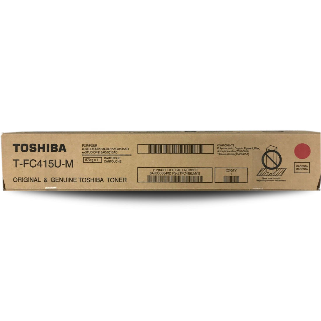 Genuine Toshiba T-FC415P-M TFC415PM Magenta Toner Cartridge 33,600 Page