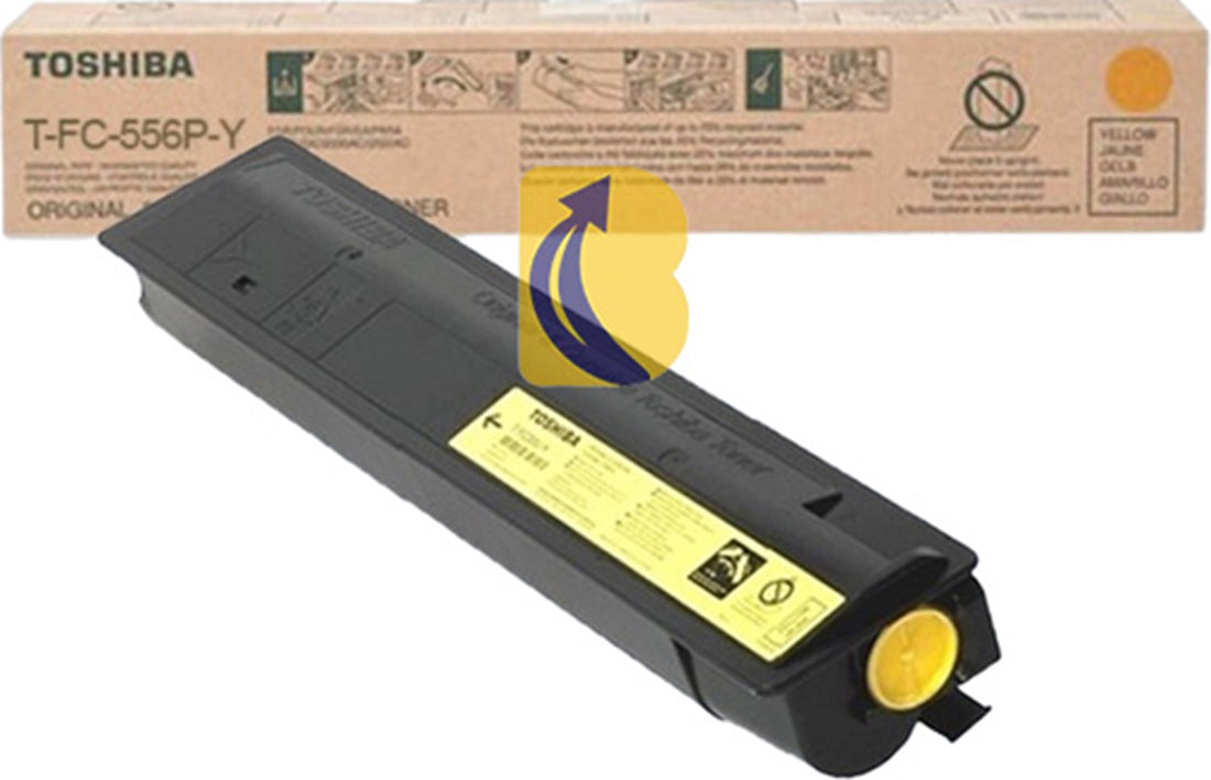 Genuine Toshiba TFC556PY Yellow Toner Cartridge 5506AC 6506AC 7506AC 39,200 Print