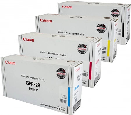 4 Pack Canon TG41 GPR28 Genuine Toner Cartridges [1BK,1C,1M,1Y]