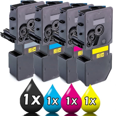 4 Pack Kyocera TK5234 Compatible Toner Cartridges 1BK,1C,1M,1Y