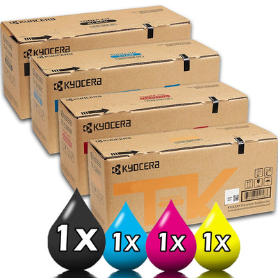 Genuine 4 Pack Kyocera TK-5394 Toner Cartridge Value Pack [1BK, 1C, 1M, 1Y]