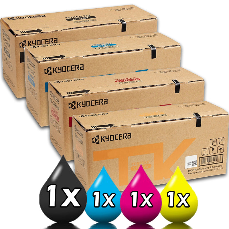 Genuine 4 Pack Kyocera TK-5309 Copier Toner Cartridge Value Pack [1BK, 1C, 1M, 1Y]
