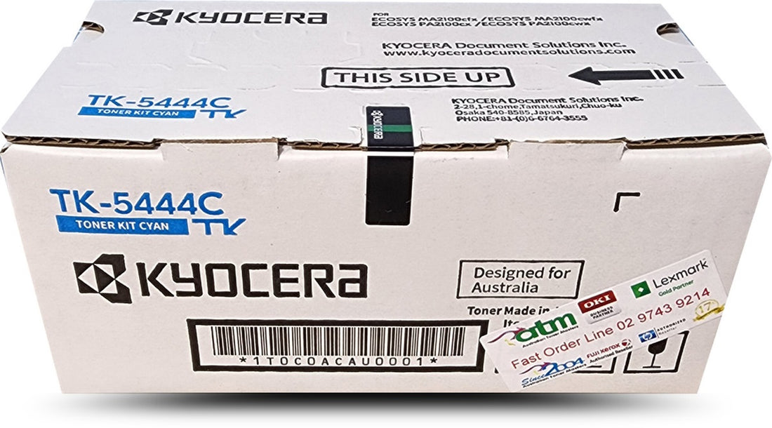 Genuine Kyocera TK-5444C Cyan High Yield Toner Cartridge 2,400 Print