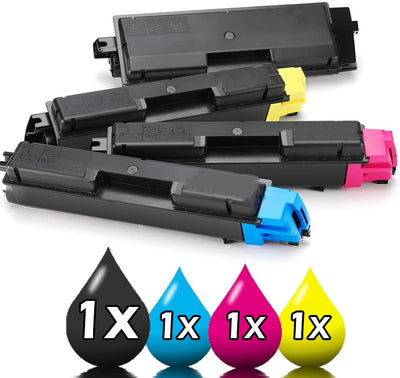 4 Pack Kyocera TK5144 Compatible Toner Cartridges [1BK,1C,1M,1Y]