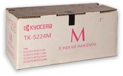 Genuine Kyocera TK5224M Magenta Toner Cartridge 1,200 Prints