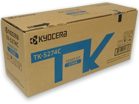 Genuine Kyocera TK5274C Cyan Toner Kit 6,000 Pages