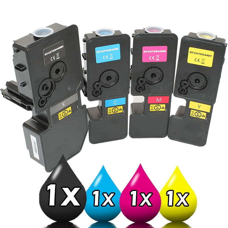 Pack of 4 Kyocera TK-5434 Compatible Toner Cartridge 1BK, 1C, 1M, 1Y