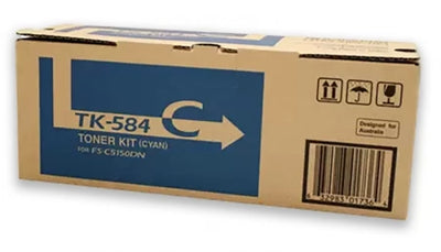 Genuine Kyocera TK584C Cyan Toner kit 2,800 Prints